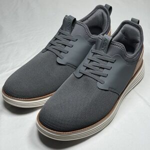 Vilocy Men's Sneakers Gray Knit Casual Lace Up Comfort Shoes Size 10